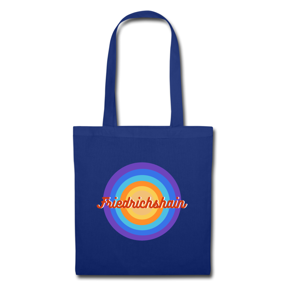 Friedrichshain Retro - Stoffbeutel - Royalblau