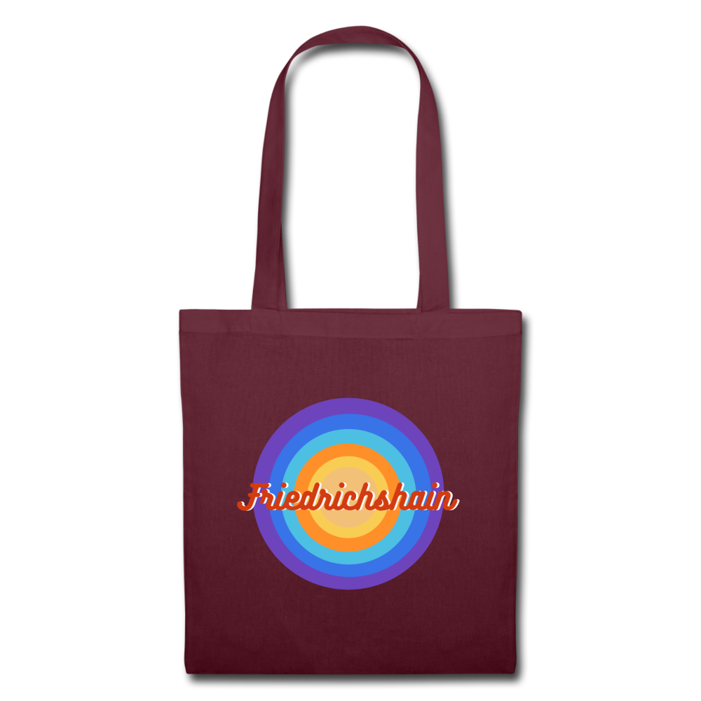 Friedrichshain Retro - Stoffbeutel - Burgunderrot
