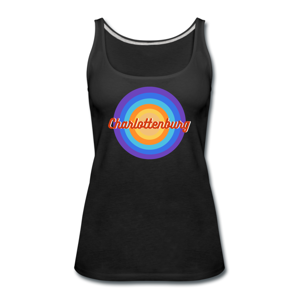 Charlottenburg Retro - Frauen Premium Tank Top - Schwarz