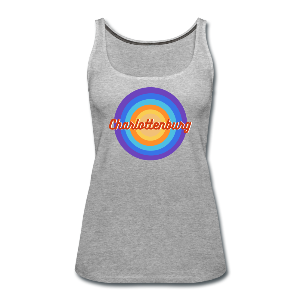 Charlottenburg Retro - Frauen Premium Tank Top - Grau meliert