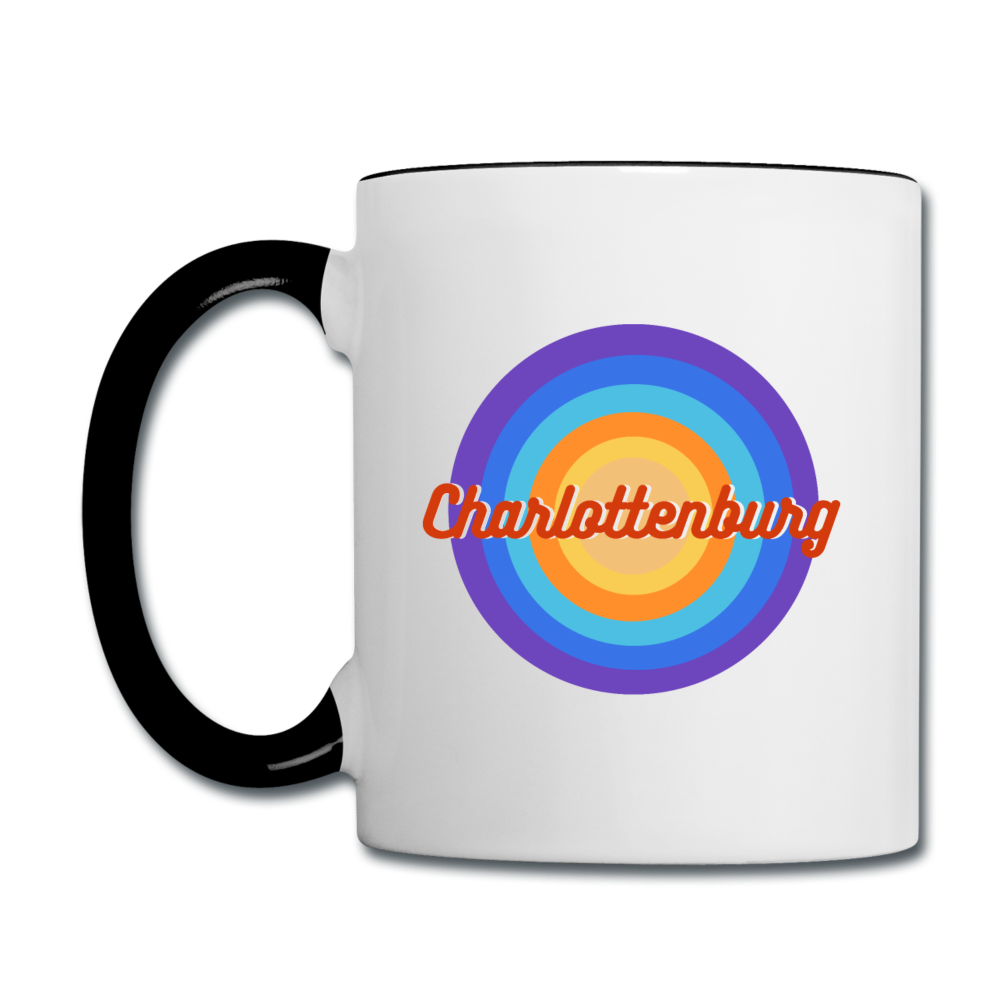 Charlottenburg Retro - Tasse zweifarbig - Weiß/Schwarz