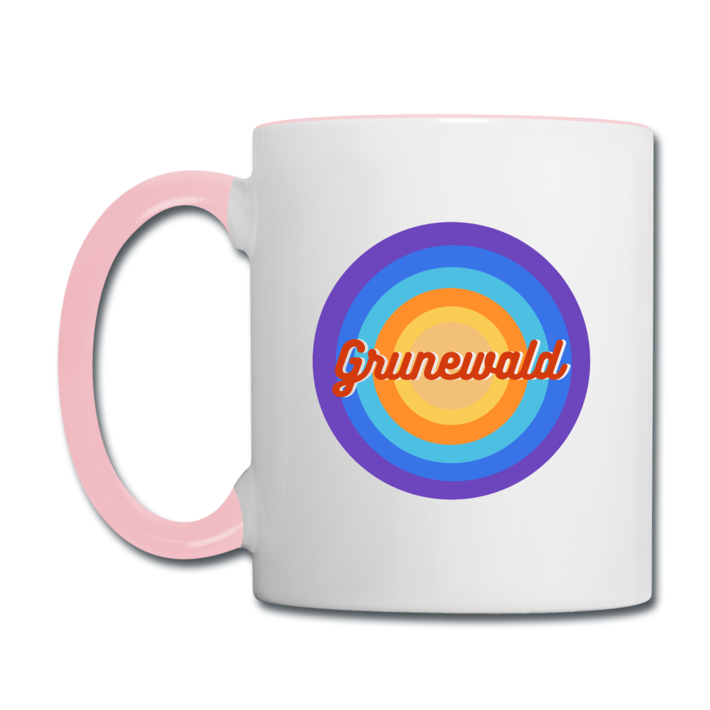 Grunewald Retro - Tasse zweifarbig - Weiß/Pink