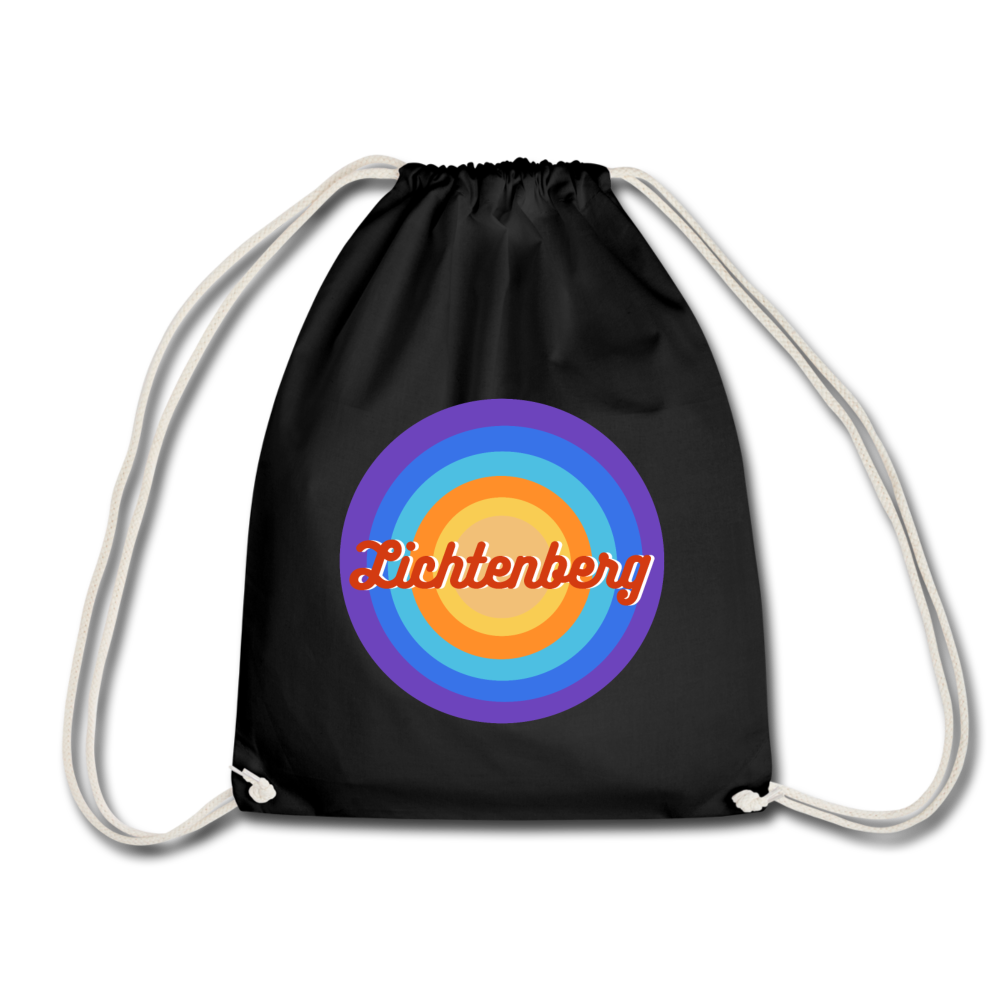 Lichtenberg Retro - Turnbeutel - Schwarz
