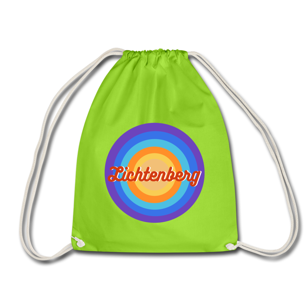 Lichtenberg Retro - Turnbeutel - Neongrün