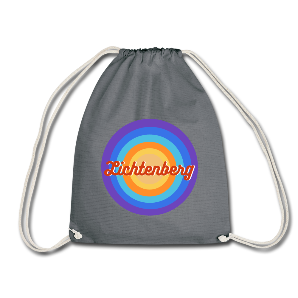 Lichtenberg Retro - Turnbeutel - Grau