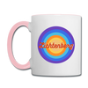 Lichtenberg Retro - Tasse zweifarbig - Weiß/Pink