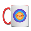Marzahn Retro - Tasse zweifarbig - Weiß/Rot