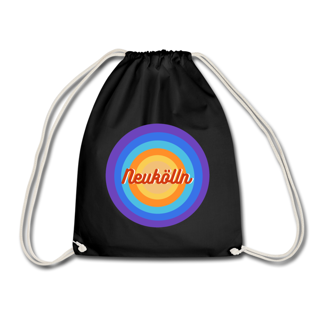 Neukölln Retro - Turnbeutel - Schwarz