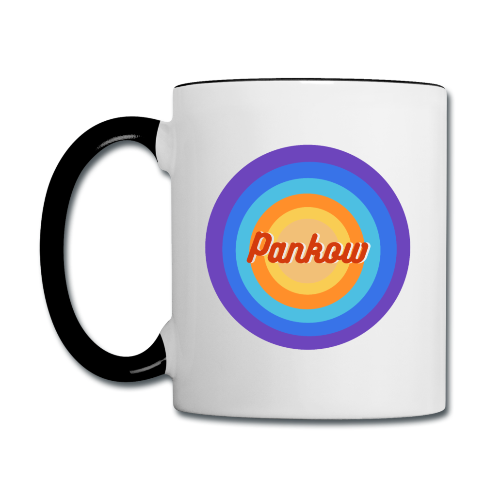 Pankow Retro - Tasse zweifarbig - Weiß/Schwarz