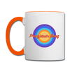 Prenzlauer Berg Retro - Tasse zweifarbig - Weiß/Orange