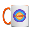 Schöneberg retro - Tasse zweifarbig - Weiß/Orange