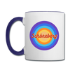 Schöneberg retro - Tasse zweifarbig - Weiß/Kobaltblau