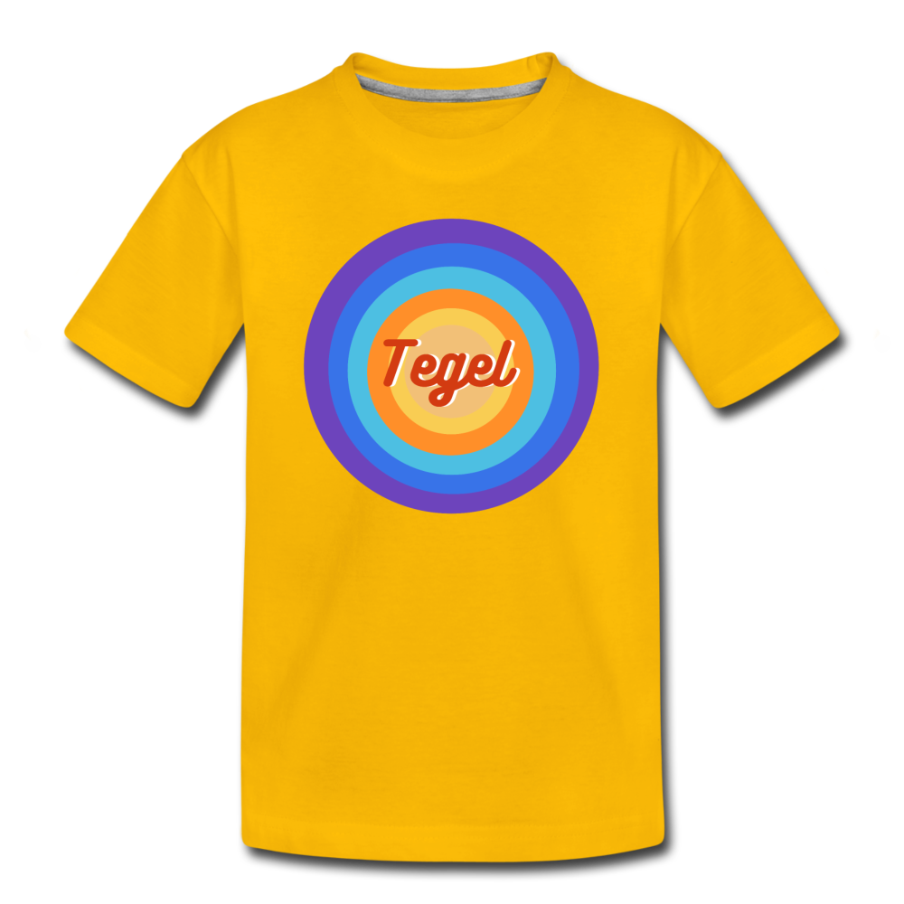 Tegel Retro - Kinder Premium T-Shirt - Sonnengelb