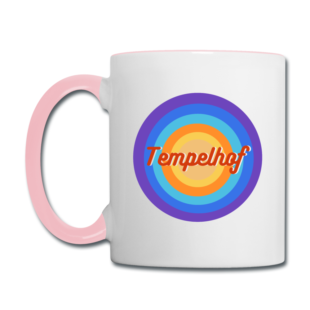 Tempelhof Retro - Tasse zweifarbig - Weiß/Pink