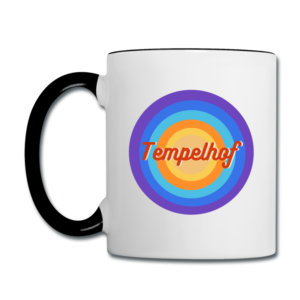 Tempelhof Retro - Tasse zweifarbig - Weiß/Schwarz