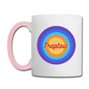 Treptow Retro - Tasse zweifarbig - Weiß/Pink