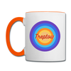 Treptow Retro - Tasse zweifarbig - Weiß/Orange