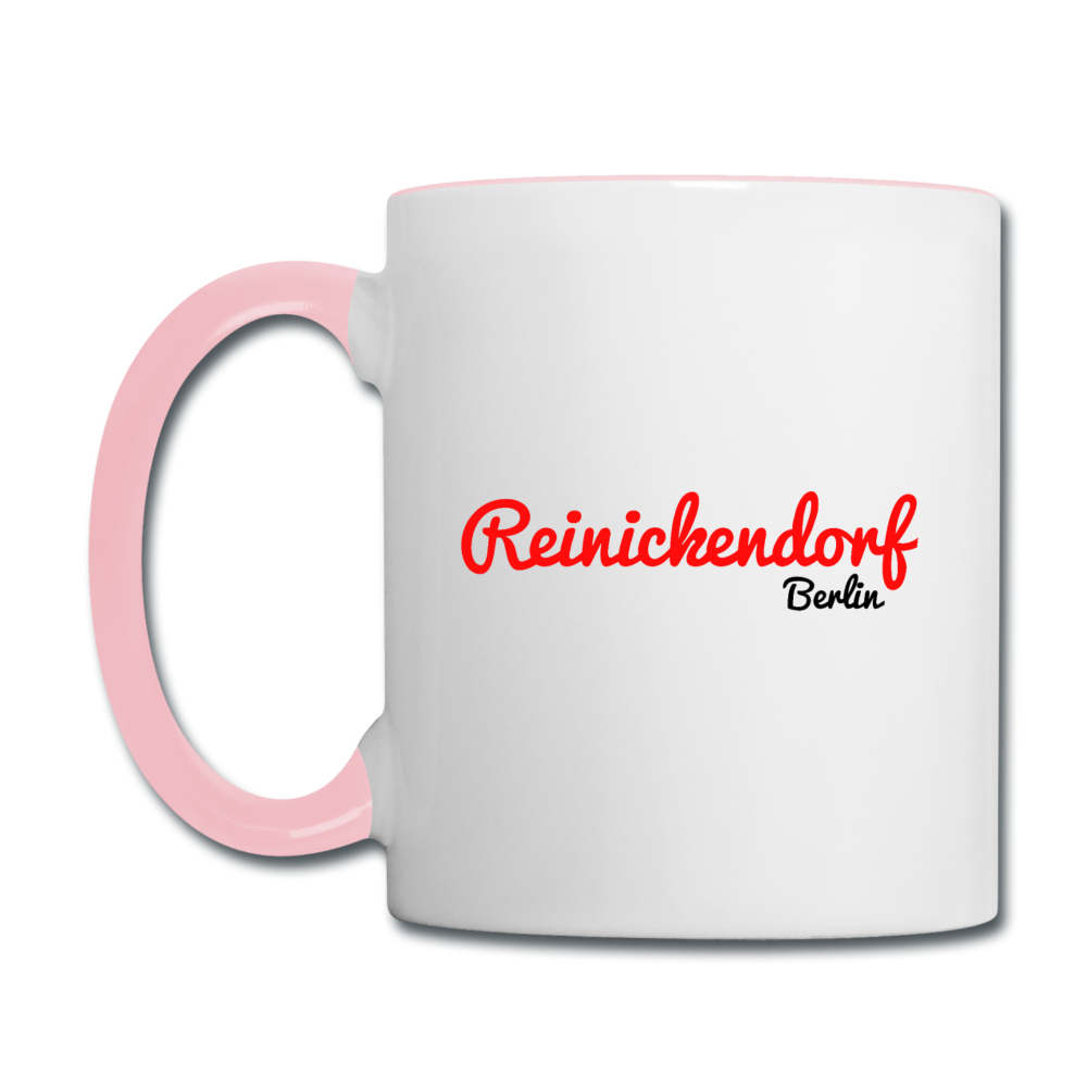 Reinickendorf Berlin - Tasse zweifarbig - Weiß/Pink