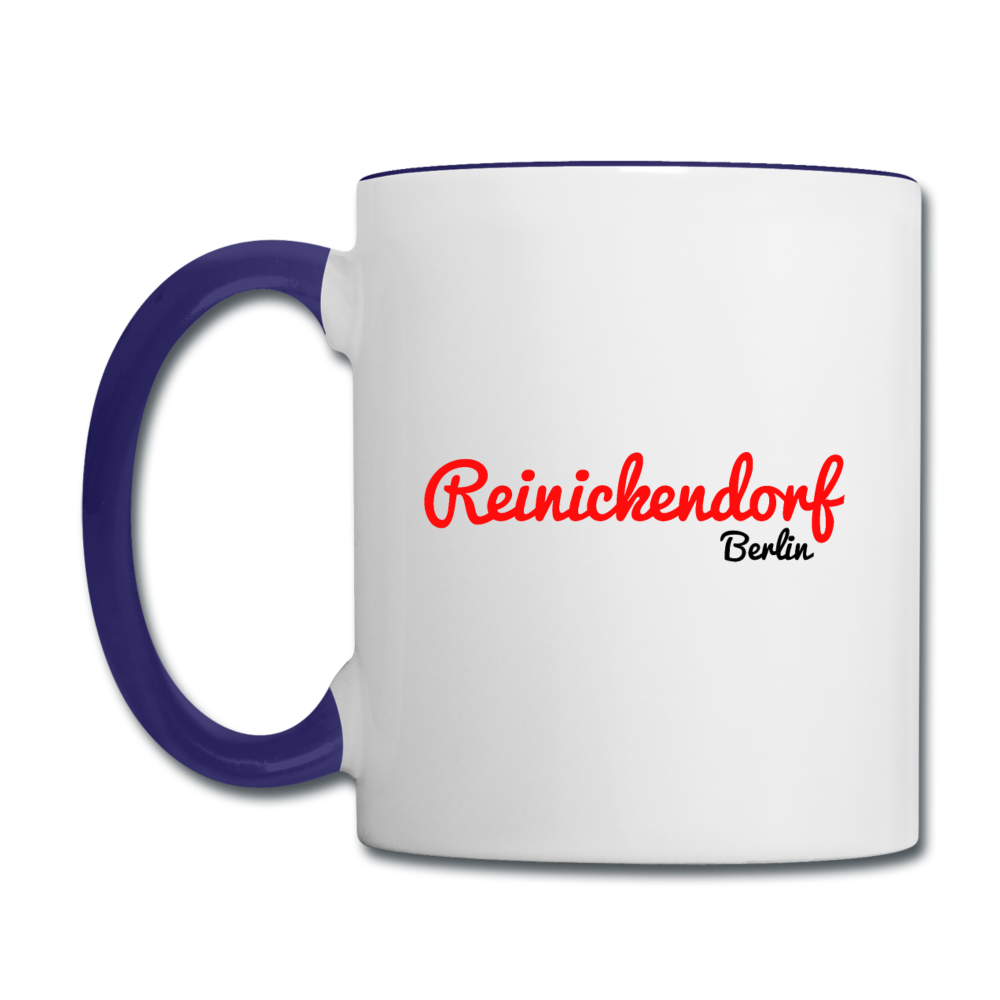 Reinickendorf Berlin - Tasse zweifarbig - Weiß/Kobaltblau