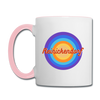 Reinickendorf retro - Tasse zweifarbig - Weiß/Pink