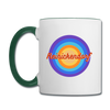 Reinickendorf retro - Tasse zweifarbig - Weiß/Dunkelgrün