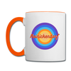 Reinickendorf retro - Tasse zweifarbig - Weiß/Orange