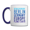 Reinickendorf Planet Earth - Tasse zweifarbig - Weiß/Kobaltblau