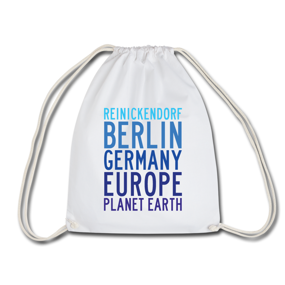 Reinickendorf Planet Earth - Turnbeutel - Weiß