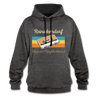 Reinickendorf Hippest Neighborhood - Kontrast Hoodie - Anthrazit/Schwarz