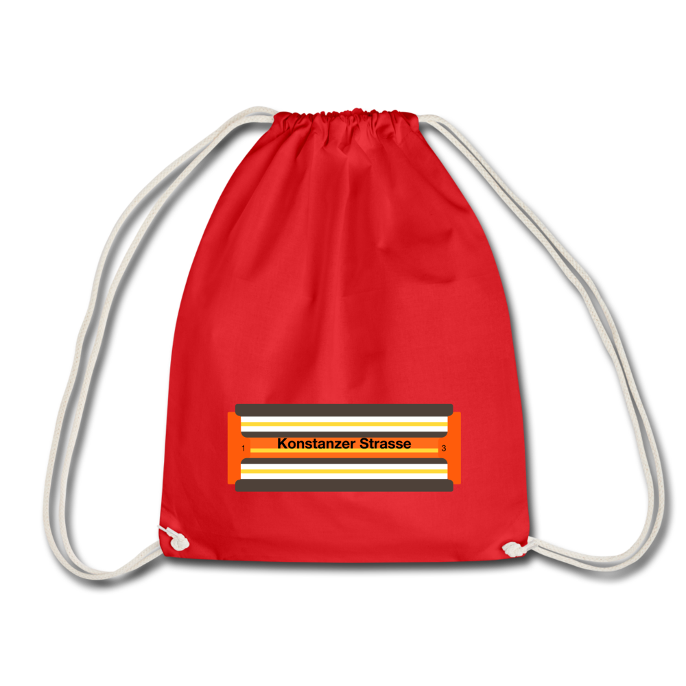 Konstanzer Strasse - Turnbeutel - Rot