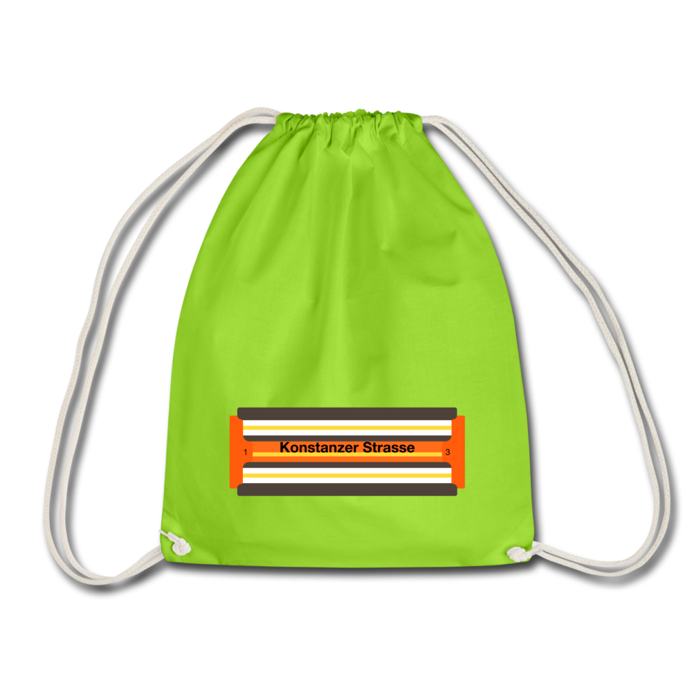 Konstanzer Strasse - Turnbeutel - Neongrün