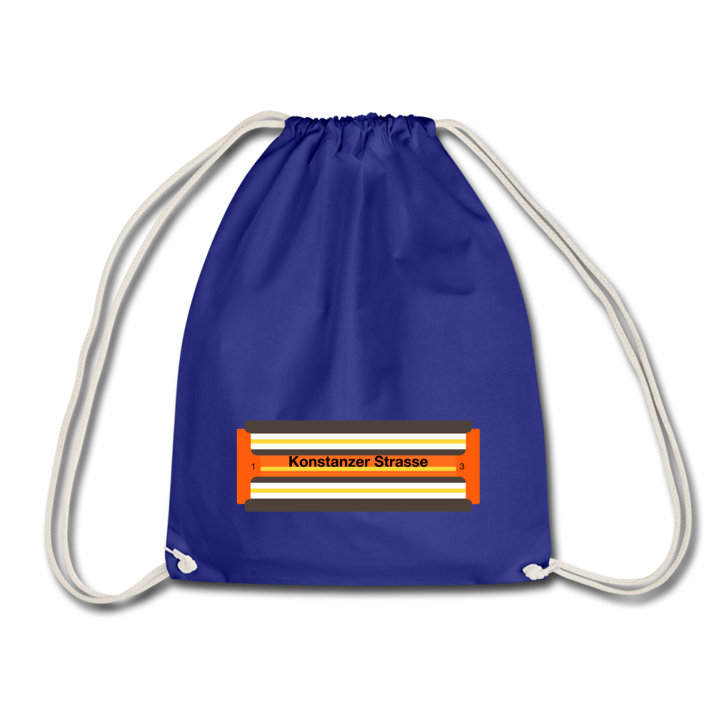Konstanzer Strasse - Turnbeutel - Königsblau