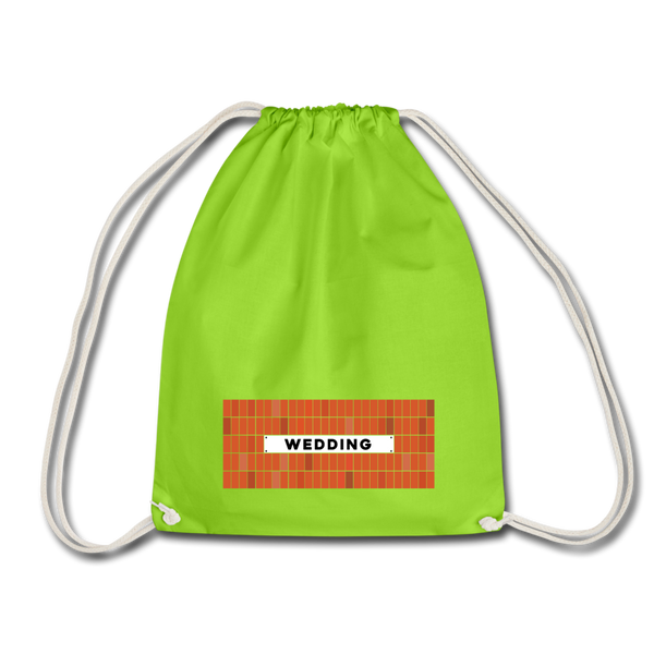 Wedding - Turnbeutel - Neongrün