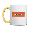 Wedding - Tasse zweifarbig - Weiß/Gelb