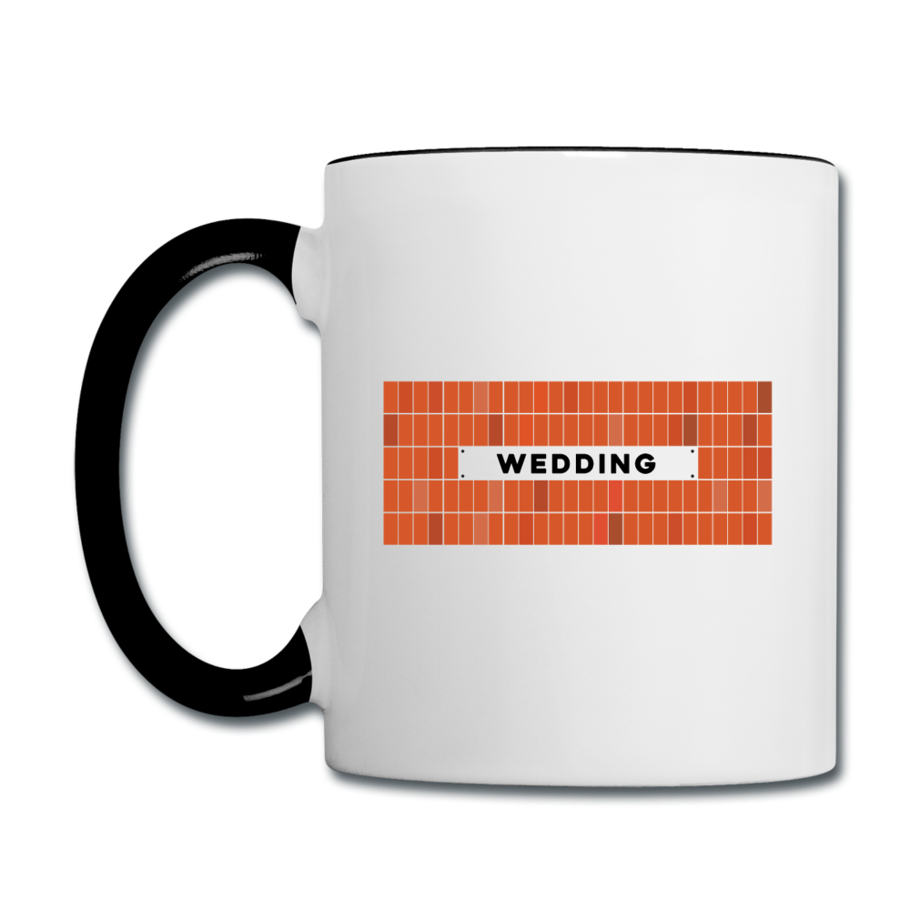 Wedding - Tasse zweifarbig - Weiß/Schwarz