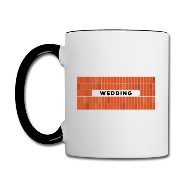 Wedding - Tasse zweifarbig - Weiß/Schwarz