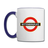 Wittenbergplatz - Tasse zweifarbig - Weiß/Kobaltblau