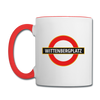 Wittenbergplatz - Tasse zweifarbig - Weiß/Rot