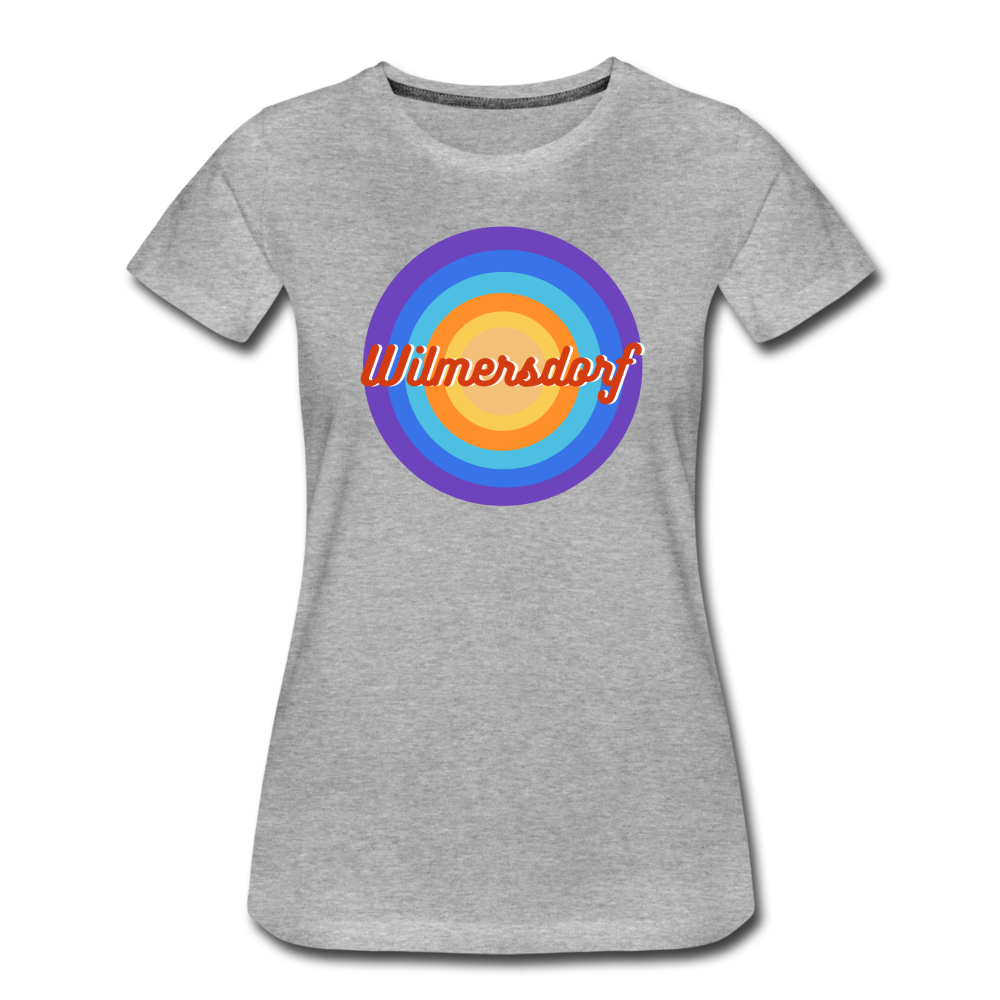 Wilmersdorf retro - Frauen Premium T-Shirt - Grau meliert