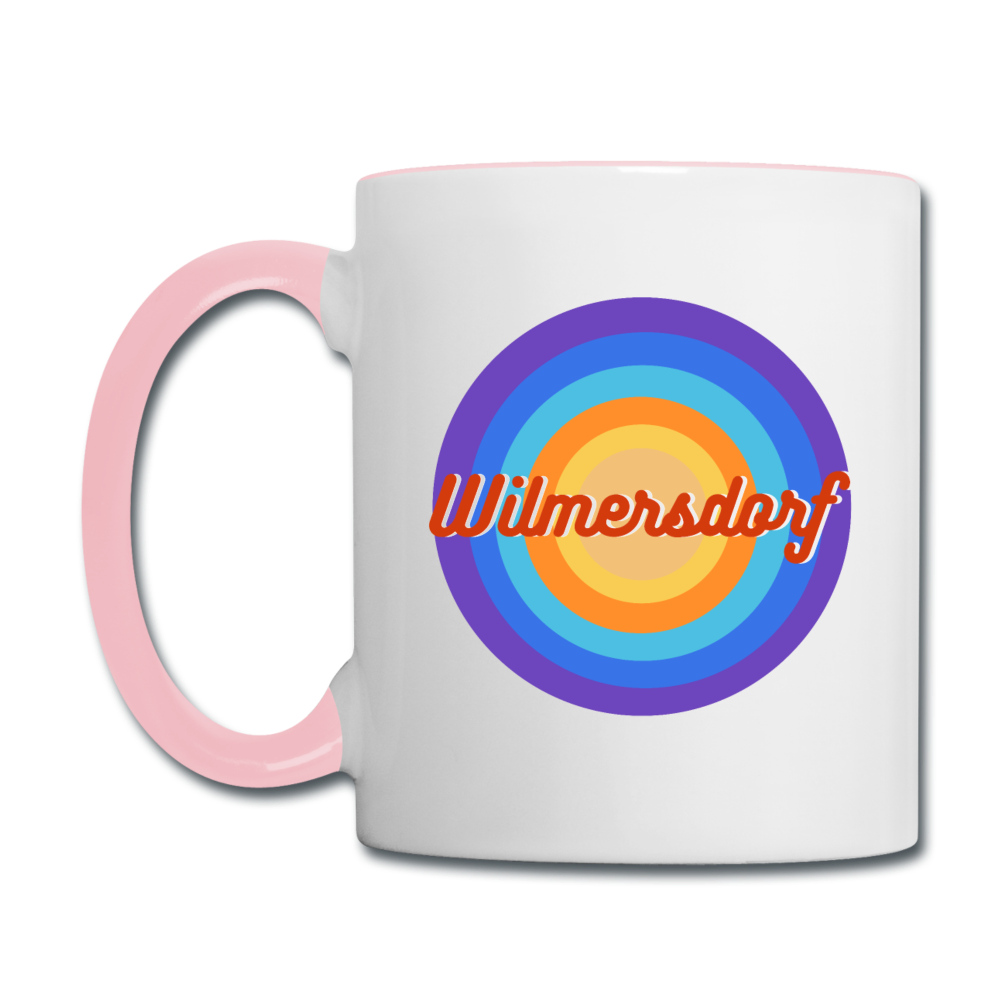 Wilmersdorf retro - Tasse zweifarbig - Weiß/Pink
