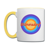 Wilmersdorf retro - Tasse zweifarbig - Weiß/Gelb