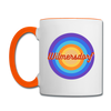 Wilmersdorf retro - Tasse zweifarbig - Weiß/Orange