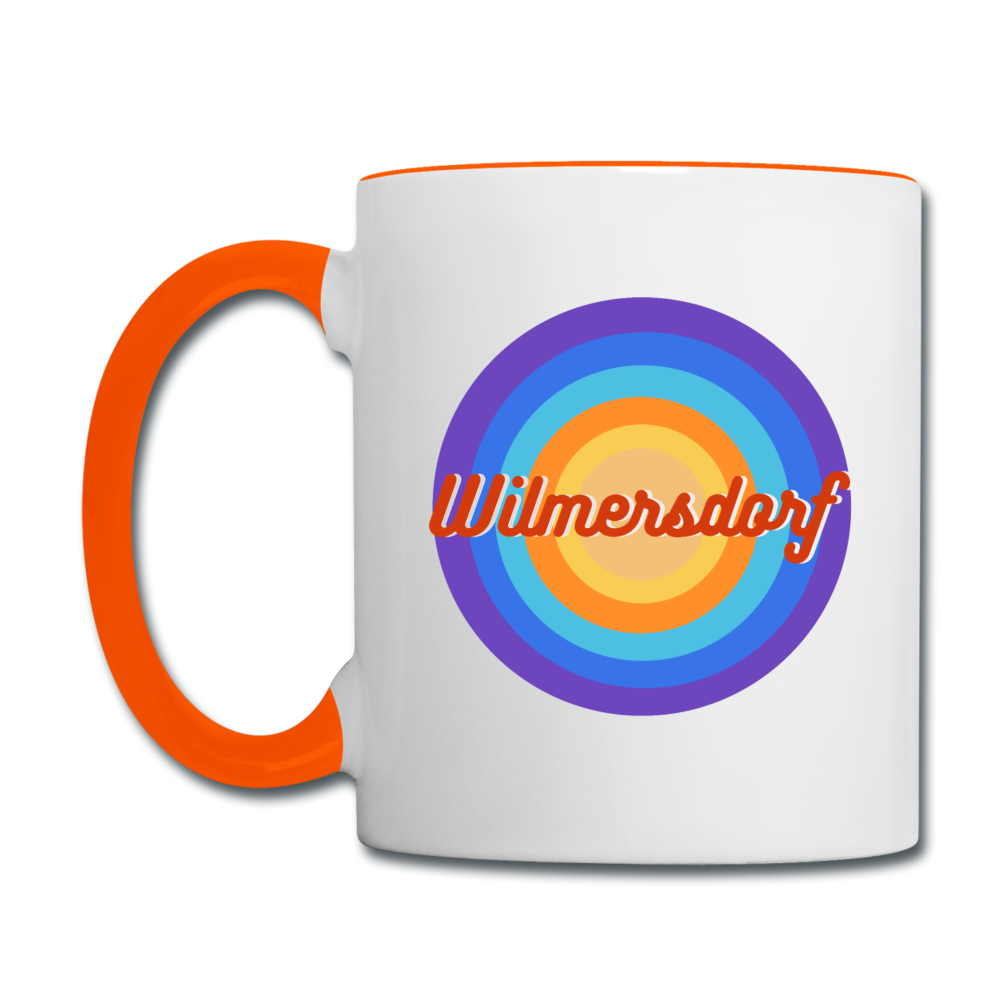 Wilmersdorf retro - Tasse zweifarbig - Weiß/Orange