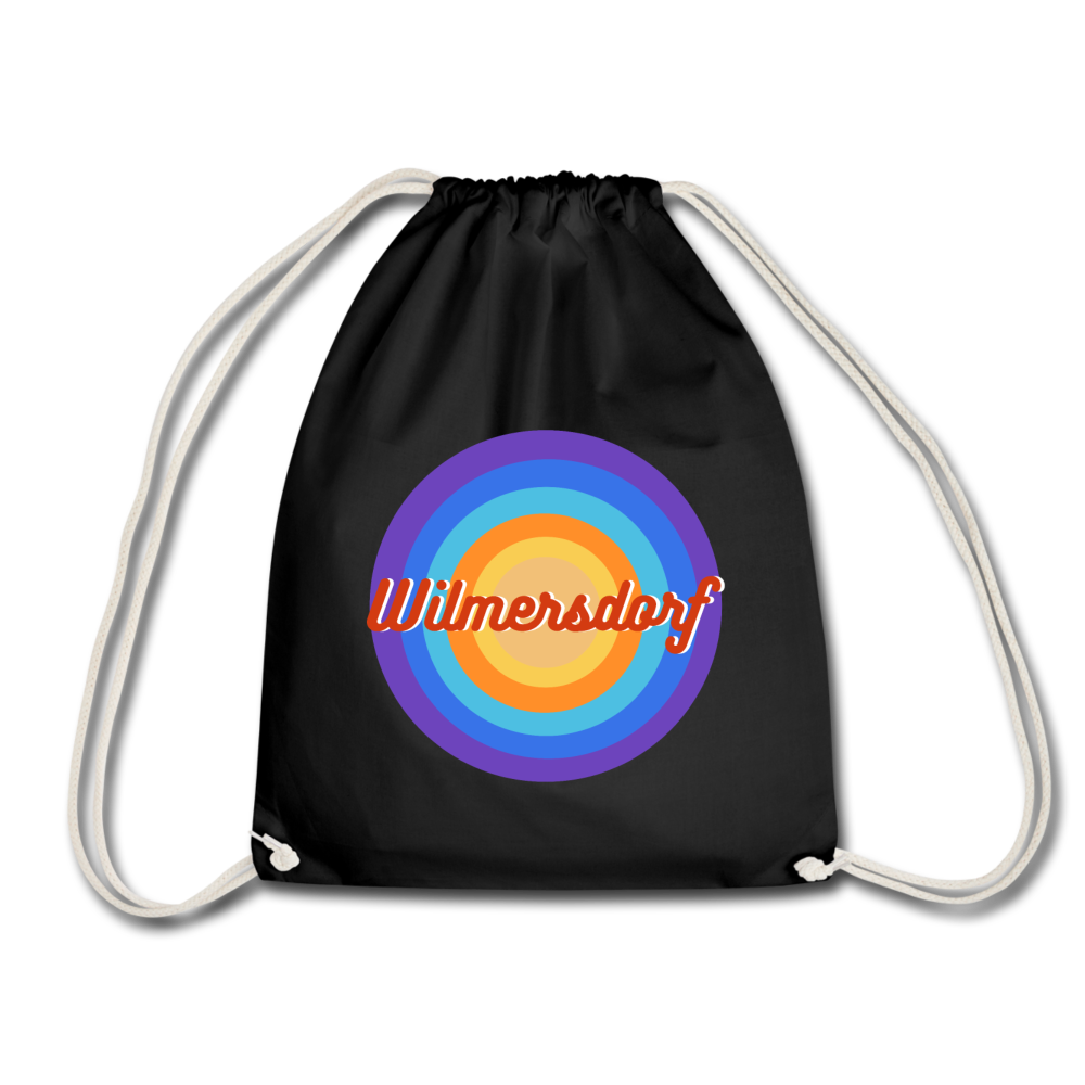 Wilmersdorf retro - Turnbeutel - Schwarz