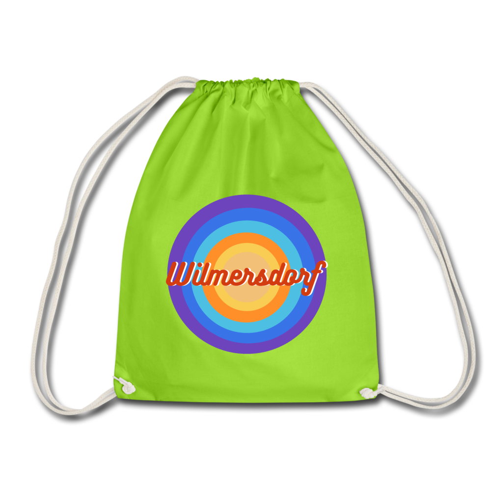 Wilmersdorf retro - Turnbeutel - Neongrün