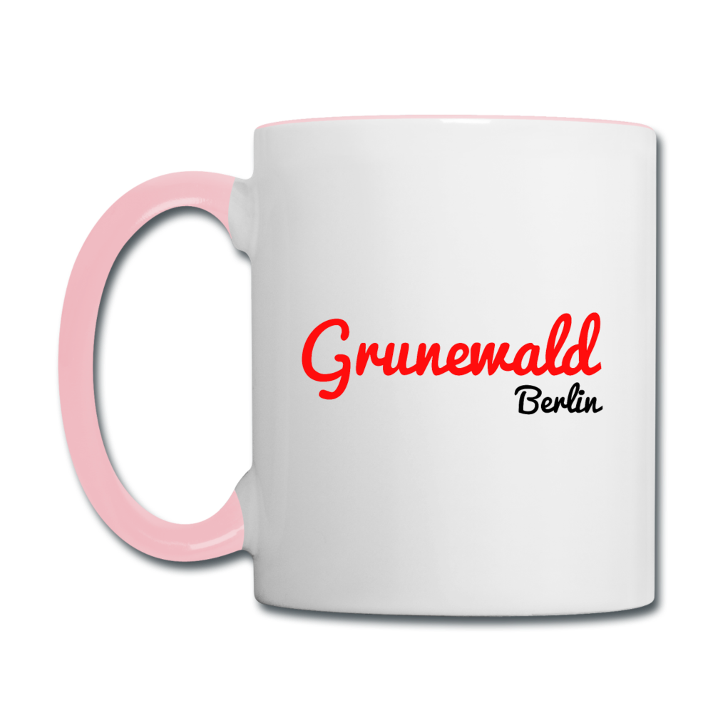 Grunewald Berlin - Tasse zweifarbig - Weiß/Pink
