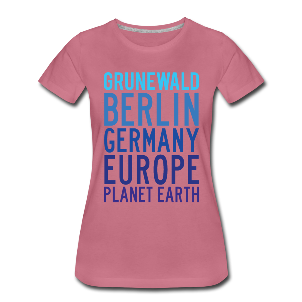 Grunewald Planet Earth - Frauen Premium T-Shirt - Malve