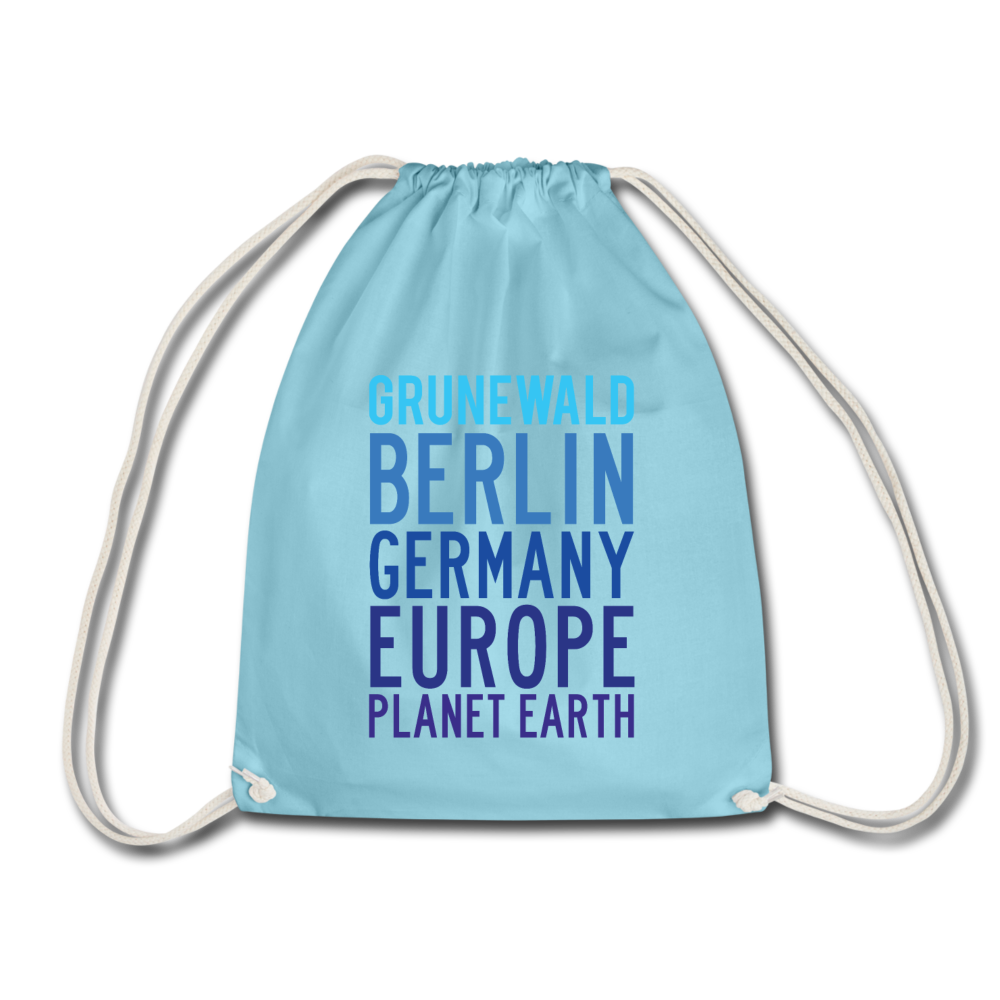 Grunewald Planet Earth - Turnbeutel - Aqua