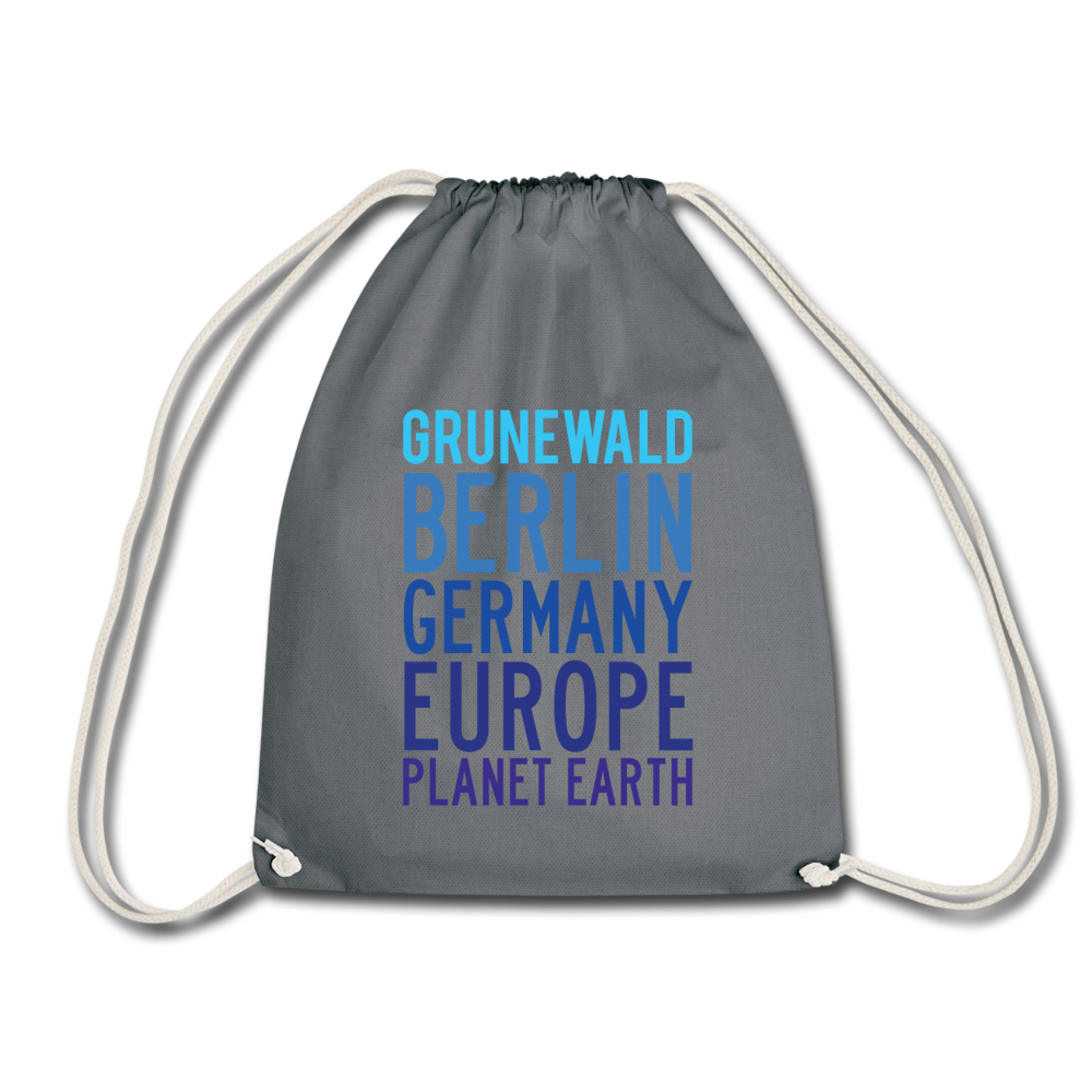 Grunewald Planet Earth - Turnbeutel - Grau