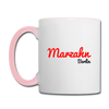 Marzahn Berlin - Tasse zweifarbig - Weiß/Pink